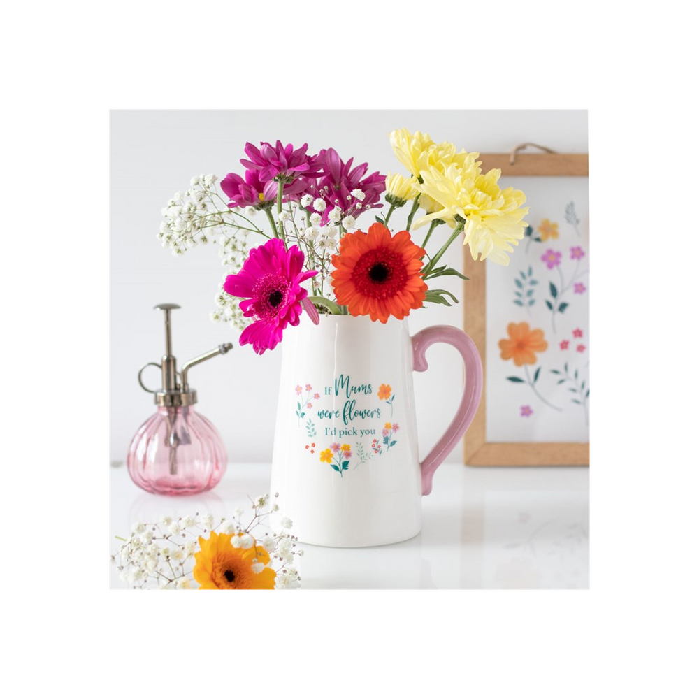 'If Mums Were Flowers' Ceramic Flower Jug