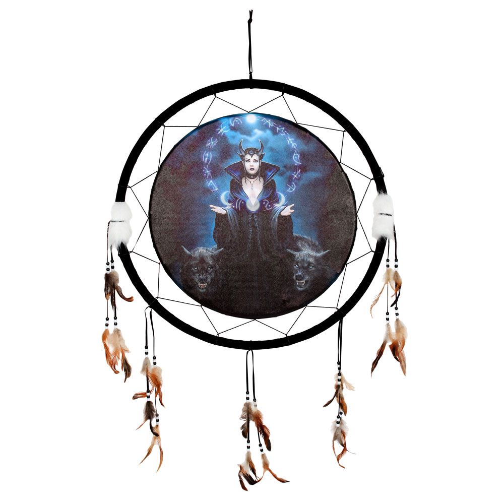 'Moon Witch' Dreamcatcher by Anne Stokes