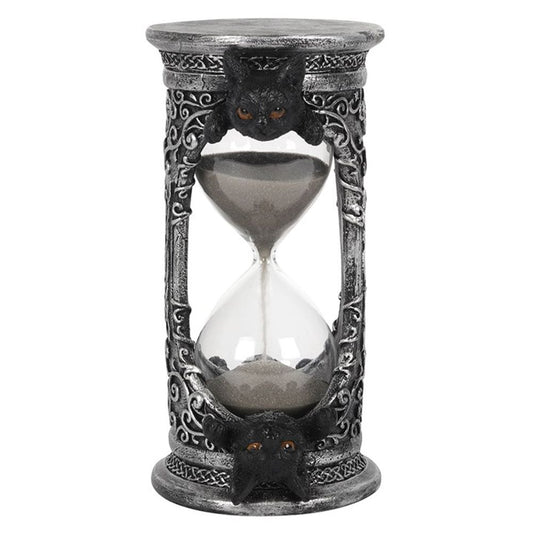 Black Cat Hourglass (17cm)