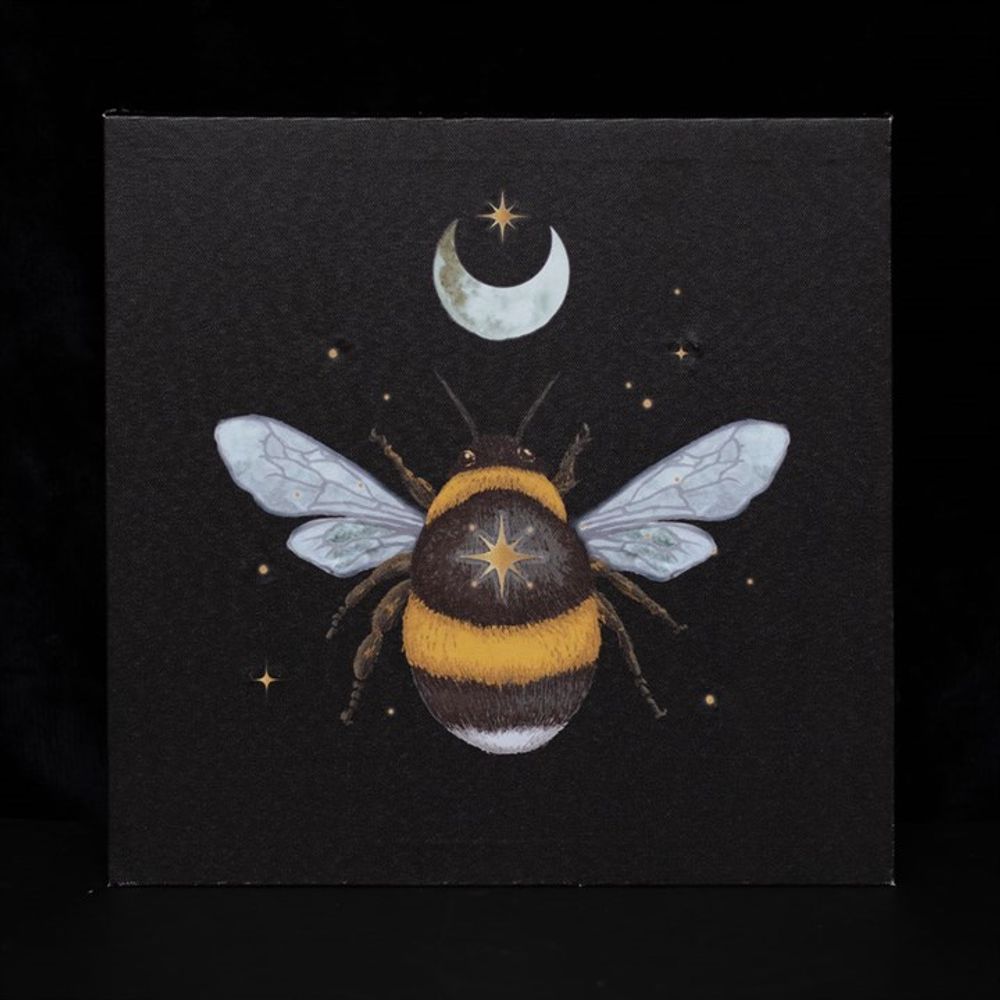 Forest Bee Light Up Canvas Plaque (30cm x 30cm)