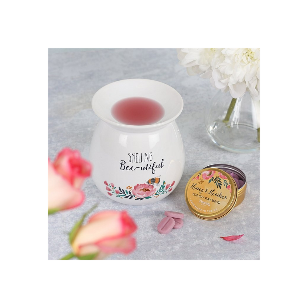 Large 'Smelling Bee-utiful' Wax Melt Burner Gift Set