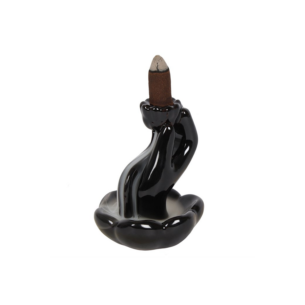 Hand & Lotus Flower Backflow Incense Burner