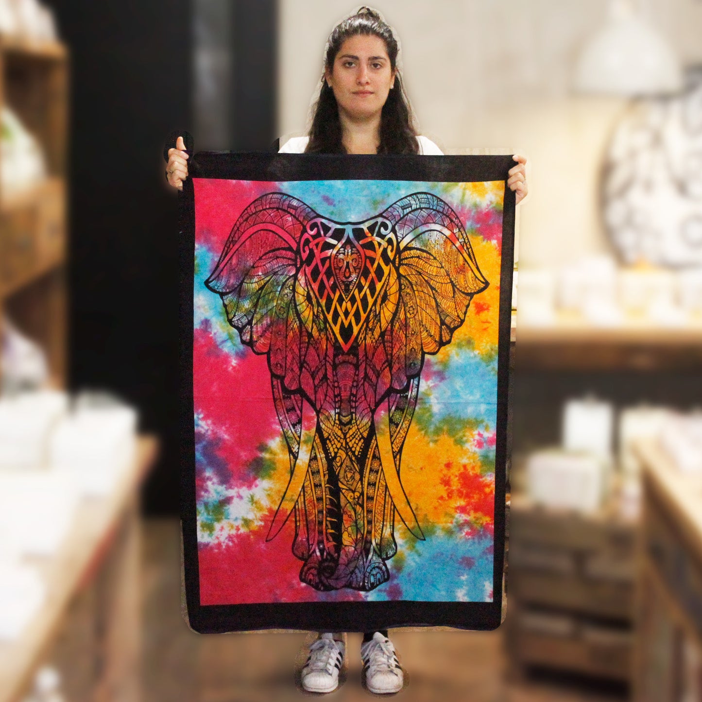 Cotton Art - Elephant Wall Hanging