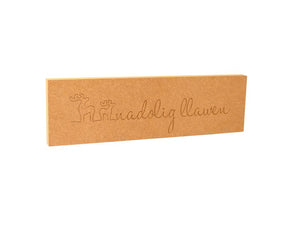 Nadolig Llawen (Merry Christmas) Engraved Wooden Plaque (18mm) - Available Plain or Decorated