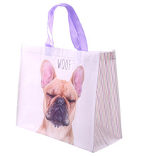 French Bulldog 'Woof' Durable Reuseable Shopping Bag