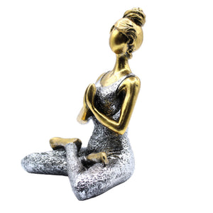 Bronze/Silver Yoga Lady Ornament
