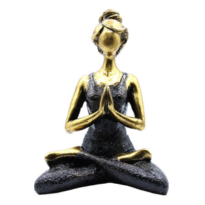 Bronze/Black Yoga Lady Ornament