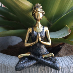 Bronze/Black Yoga Lady Ornament
